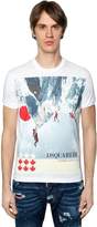 Thumbnail for your product : DSQUARED2 Climbing Printed Cotton Jersey T-Shirt
