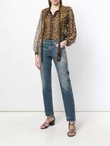 Thumbnail for your product : Saint Laurent sheer leopard print blouse