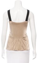 Thumbnail for your product : Alberta Ferretti Embroidered Sleeveless Top