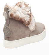 Thumbnail for your product : J/Slides Sean Faux Fur Suede Ankle Booties