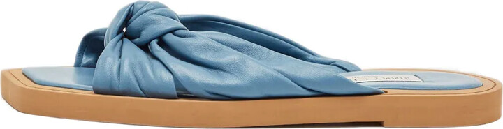 Jimmy Choo Pre-Owned Bow Leather Slides