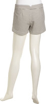 Thumbnail for your product : BCBGMAXAZRIA Pia Ridged Stripe Relaxed Shorts, Black/White