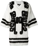 Thumbnail for your product : Kokon To Zai 'Hockey' faux fur t-shirt