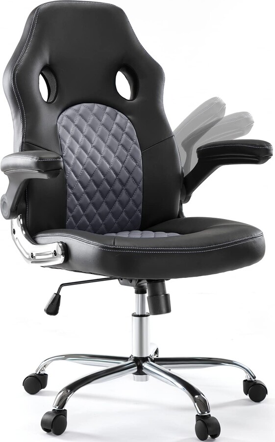 OLIXIS Gaming Office Chair PU Leather Executive Swivel Computer Desk