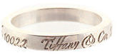 Thumbnail for your product : Tiffany & Co. Tiffany&Co Sterling Silver Fifth Avenue Thin Note Band Ring Size 5.25 AP4369 MHL