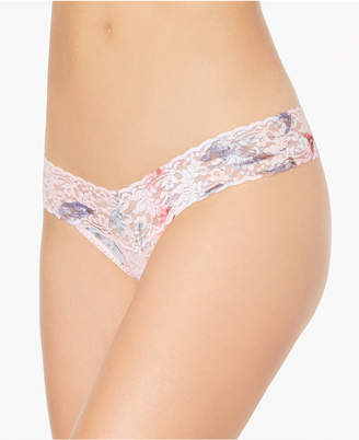Hanky Panky Printed Low-Rise Lace Thong