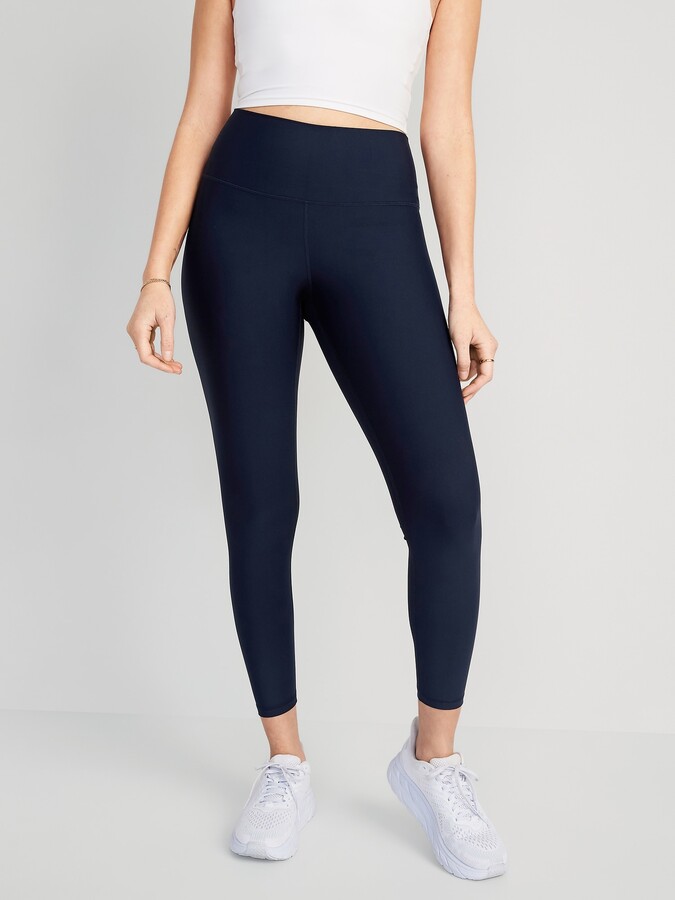 Old Navy High-Waisted PowerSoft 7/8 Leggings for Women - ShopStyle Plus  Size Pants