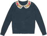 Thumbnail for your product : Cath Kidston Embroidered Collar Jumper
