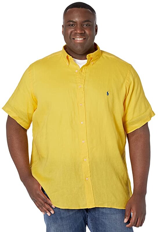 Polo Ralph Lauren Big & Tall Big Tall Short-Sleeve Linen Shirt - ShopStyle