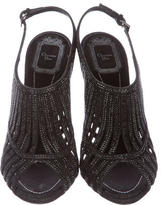 Thumbnail for your product : Christian Dior Crystal Embellished Cage Sandals