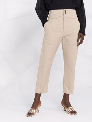 Etoile Isabel Marant High-Waisted Cropped Trousers