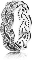 Thumbnail for your product : Pandora Sparkling Silver Braid Ring