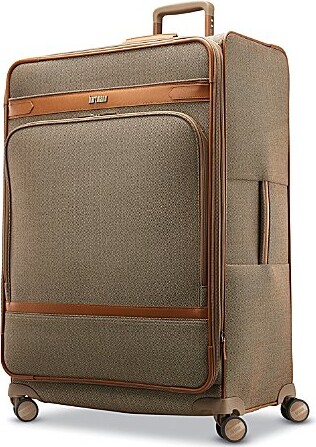 Hartmann Herringbone Deluxe Large Expandable Spinner Suitcase