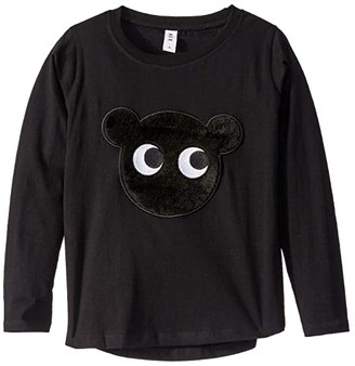 HUXBABY Shadow Bear Top (Little Kids/Big Kids) (Black) Kid's Clothing