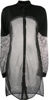 Thumbnail for your product : Just Cavalli Glitter Mesh Longline Shirt