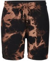 Thumbnail for your product : Topman Black Rust Tie Dye Jersey Shorts