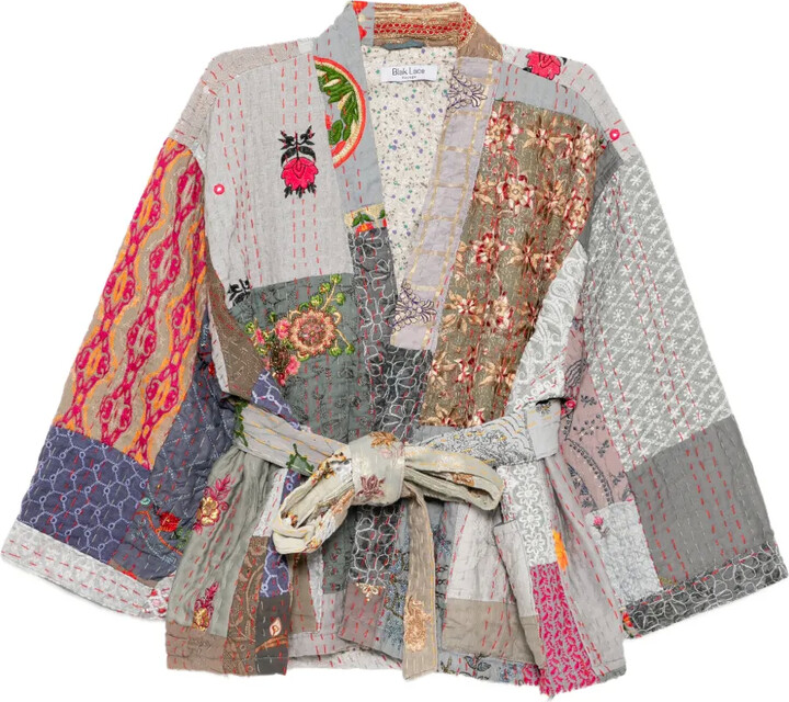 BLAKLACE Patchwork Belted Jacket