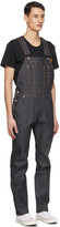 Thumbnail for your product : Naked & Famous Denim Blue Denim Left Hand Twill Overalls