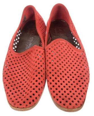 Pedro Garcia Perforated Suede Flats