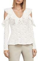 Thumbnail for your product : BCBGMAXAZRIA Astril Cold-Shoulder Lace Top