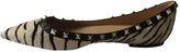Thumbnail for your product : Valentino Zebra print Pony-style calfskin Flats Rockstud