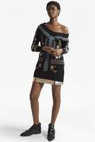 Thumbnail for your product : French Connection Bijou Embroidery Knit V Neck Jumper