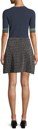 M Missoni Space-Dyed A-Line Knit Skirt