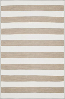 East Urban Home Contemporary Brown/White Area Rug