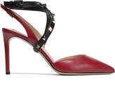 Thumbnail for your product : Valentino Garavani Spiked Leather Slingback Pumps