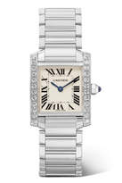 Thumbnail for your product : Cartier Tank Francaise 25.2mm Small Stainless Steel And Diamond Watch