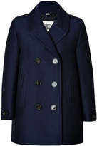 Thumbnail for your product : Burberry Cotton-Silk Elwood Pea Coat