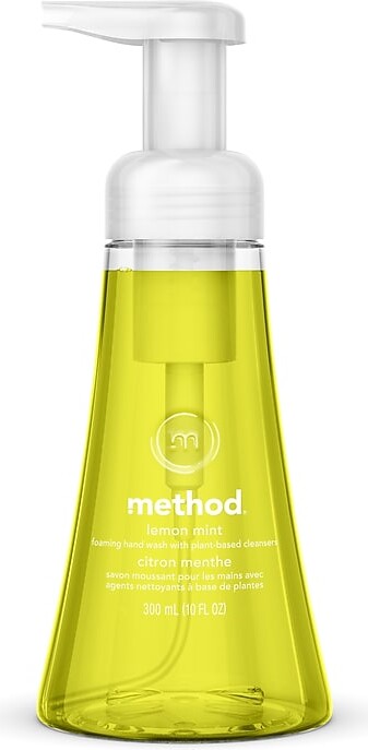 Method Products Foaming Hand Soap, Lemon Mint Scent, 10 Oz. (327734)