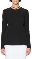 Thumbnail for your product : Tom Ford Long-Sleeve Tunic w/Leather Padlock Embellishment