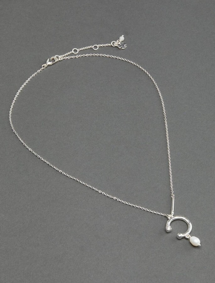 TTLElife BBYaki S925 Silver Simple Smart Hanging Triangular Star Diamond Pendant Ladies Fashion Necklace 