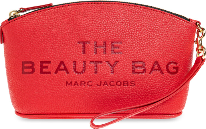 Marc Jacobs Leather Cosmetic Bag  - Red