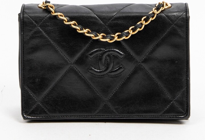 Chanel Vintage Mini Diamond CC Full Flap - ShopStyle Shoulder Bags