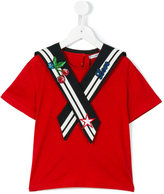 Thumbnail for your product : Dolce & Gabbana Kids embroidered sailor top