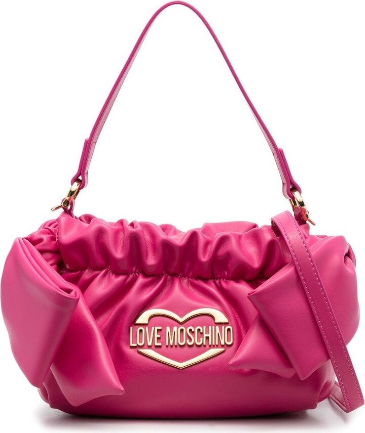 Love Moschino Double Bow Pouch Shoulder Bag - ShopStyle