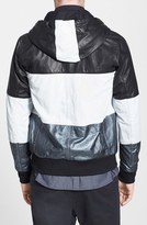Thumbnail for your product : Zanerobe 'Frankie' Colorblock Leather Hooded Jacket