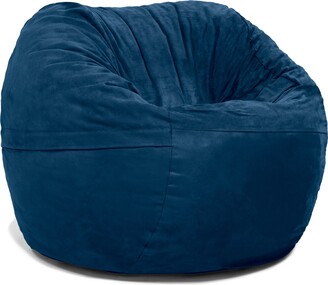 Jaxx Saxx 3 Foot Round Bean Bag With Removable Cover, Navy