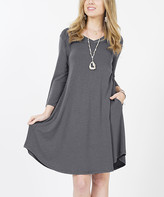 gray casual dress