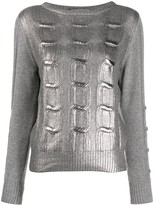 Thumbnail for your product : D-Exterior Metallic Knit Jumper