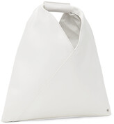 Thumbnail for your product : MM6 MAISON MARGIELA SSENSE Exclusive White Nano Faux-Leather Triangle Tote