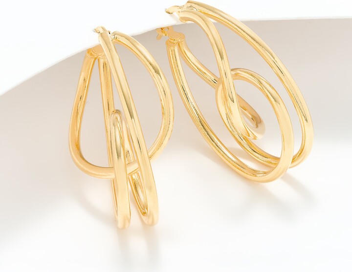 As Is David Markstein Bronze 1-1/4" Multi- Circle Hoops