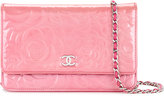Chanel Vintage sac porté épaule Camelia CC Chain