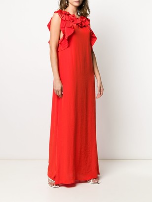 P.A.R.O.S.H. Ruffle-Neck Gown
