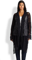 Thumbnail for your product : Johnny Was Johnny Was, Sizes 14-24 Lace Open-Front Cardigan