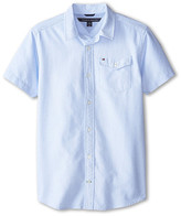 Thumbnail for your product : Tommy Hilfiger Kids Short Sleeve Solid Oxford Shirt (Big Kids)
