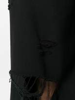 Thumbnail for your product : Alexander Wang T By ripped palazzo trousers