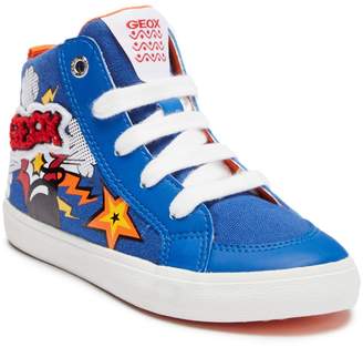 Geox Kiwi Mid Graphic Sneaker (Little Kid & Big Kid)